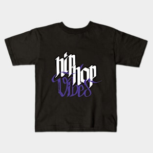 Hip Hop Vibes Kurzarm Weiß HipHop Streetwear Kids T-Shirt